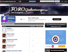 Tablet Screenshot of foro.quehoroscopo.com